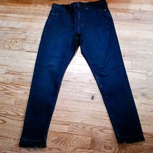 Banana Republic High Rise skinny Dark Blue Jeans Waist 27 pre owned Stretch
